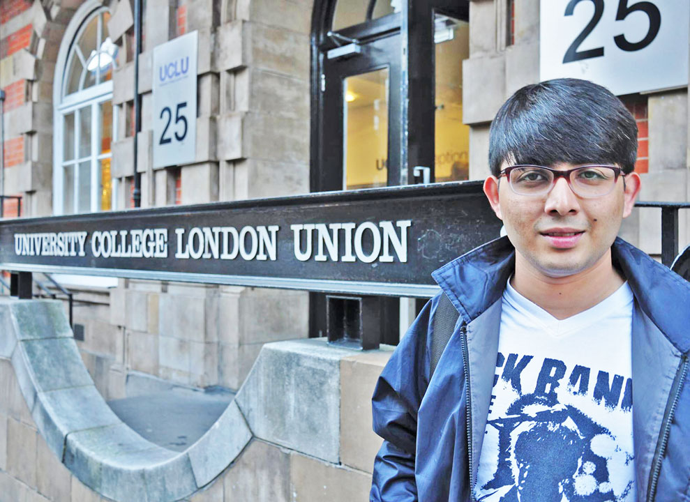 Alipak Banerjee, Masters candidate, University College of London, on being from the maiden batch of his college, his high-profile internships and plans for the future