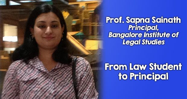 Sapna Sainath on being the Principal of Bangalore Institute of Legal Studies and experience as a teacher