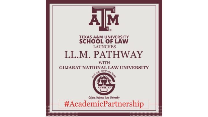 Texas A&M School of Law is proud to announce its academic partnership with Gujarat National Law University (GNLU) for LL.M Pathway Program