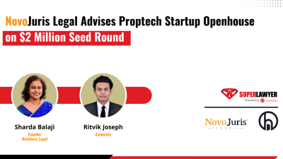 NovoJuris Legal Advises Protech Startup Openhouse on $2 Million Seed Round